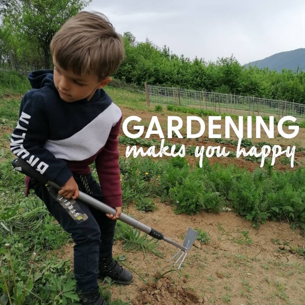 Gardening makes you happy